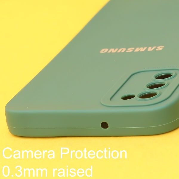 Dark Green Spazy Silicone Case for Samsung A02s - The Hatke