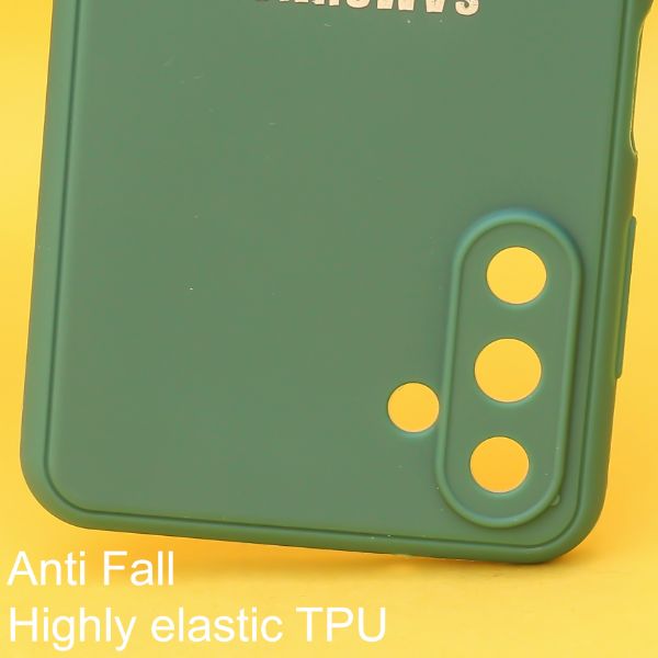 Dark Green Spazy Silicone Case for Samsung A13 5G - The Hatke