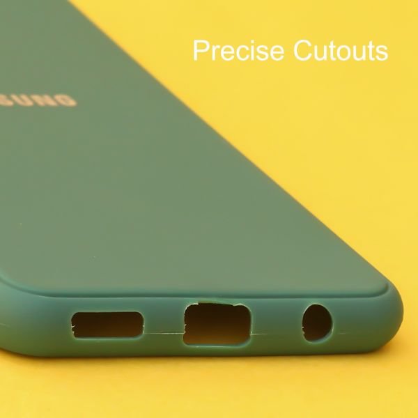 Dark Green Spazy Silicone Case for Samsung A13 5G - The Hatke
