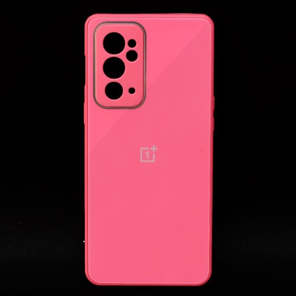 Dark Pink camera Safe mirror case for Oneplus 9RT - The Hatke