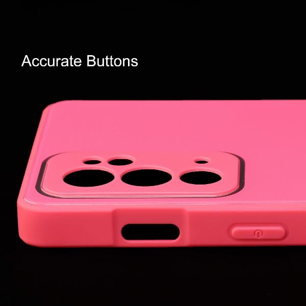Dark Pink camera Safe mirror case for Oneplus 9RT - The Hatke