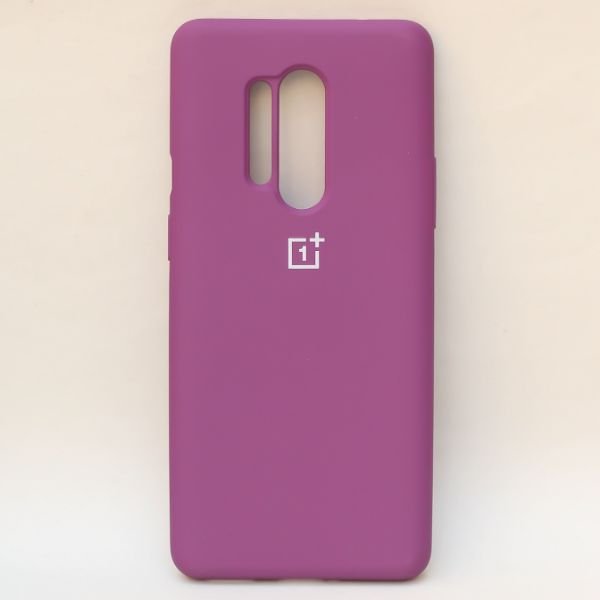 Dark Purple Original Silicone case for Oneplus 8 Pro - The Hatke