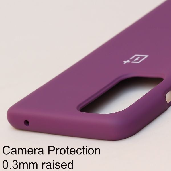 Dark Purple Original Silicone case for Oneplus 9R - The Hatke