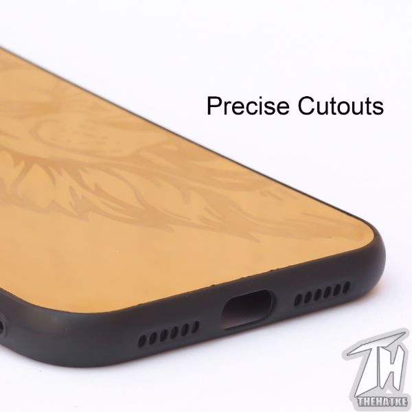 Golden Lion mirror Silicone Case for Apple Iphone 11 Pro Max - The Hatke