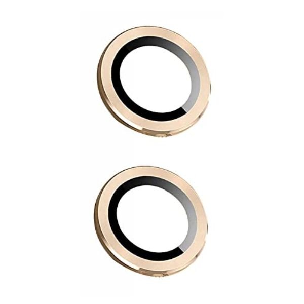 Golden Metallic camera ring lens guard for Apple iphone 12 - The Hatke