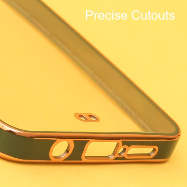 Green Electroplated Transparent Case for Poco X2 - The Hatke