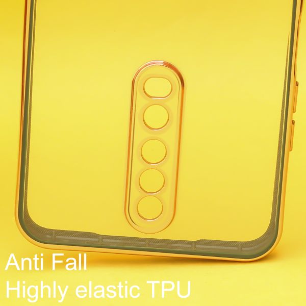 Green Electroplated Transparent Case for Poco X2 - The Hatke