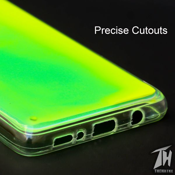 Green Glow in Dark Silicone Case for Samsung m31s - The Hatke