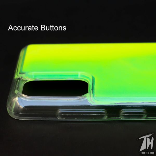 Green Glow in Dark Silicone Case for Samsung m31s - The Hatke