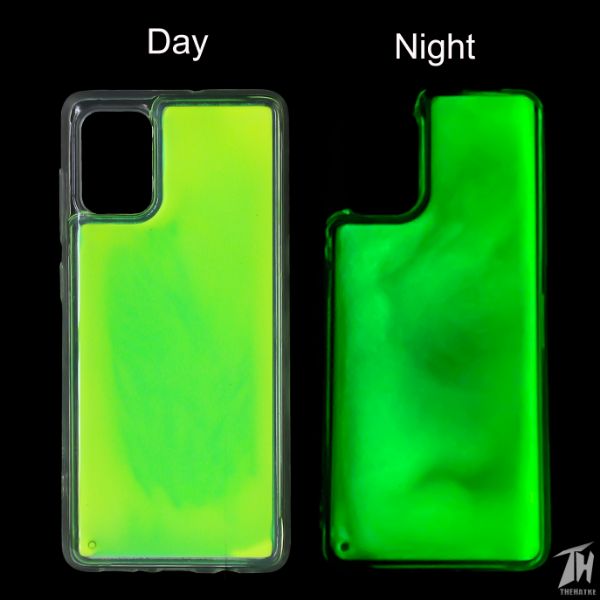 Green Glow in Dark Silicone Case for Samsung m31s - The Hatke