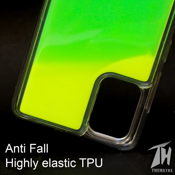 Green Glow in Dark Silicone Case for Samsung m31s - The Hatke