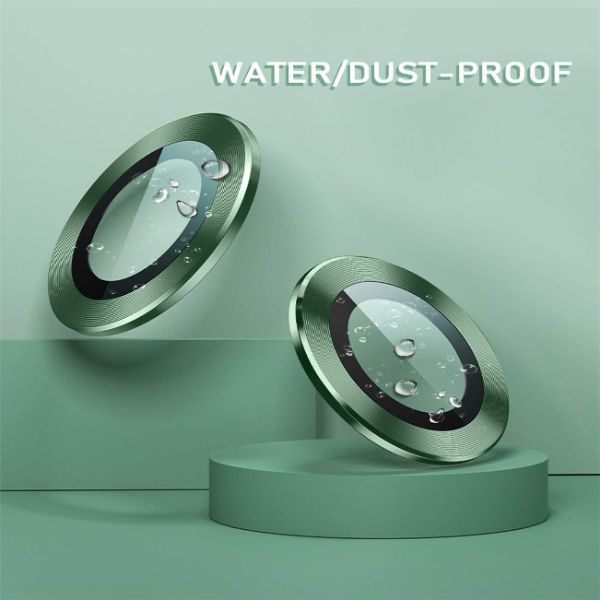 Green Metallic camera ring lens guard for Apple iphone 11 - The Hatke