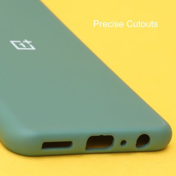 Green Original Silicone case for Oneplus 9rt - The Hatke
