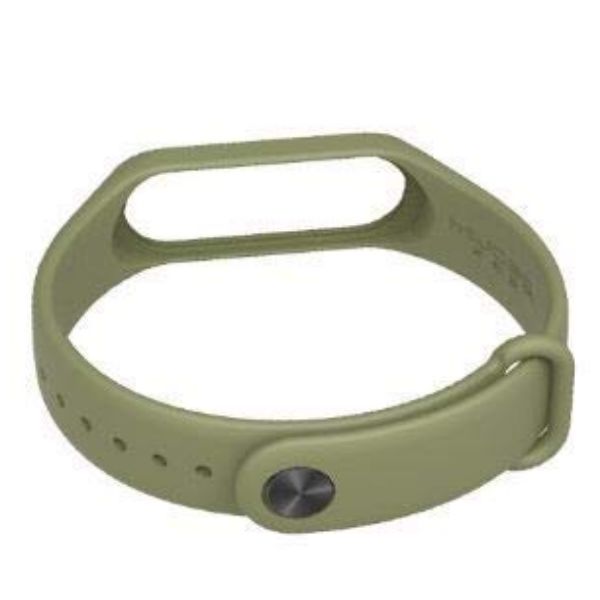 Green Plain Silicone Strap For M5 Band - The Hatke