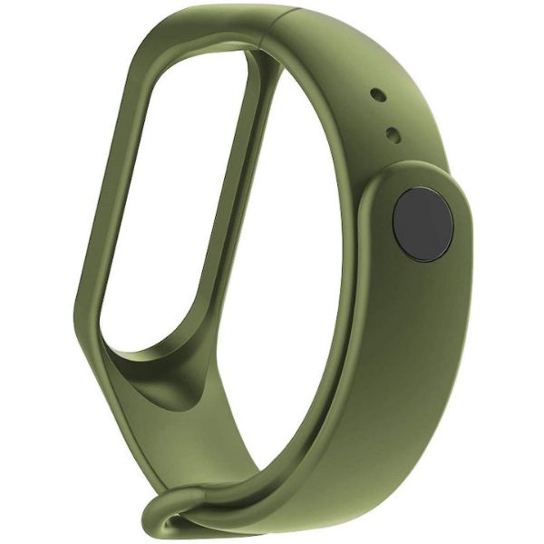 Green Plain Silicone Strap For M5 Band - The Hatke