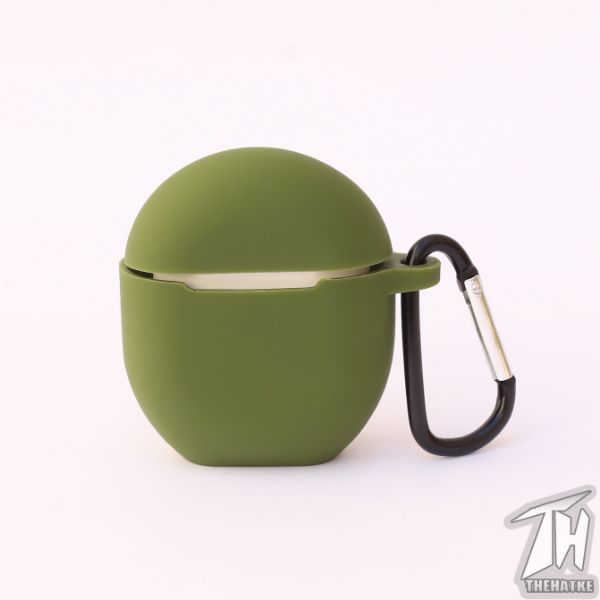 Green Silicone case for Oneplus Buds - The Hatke