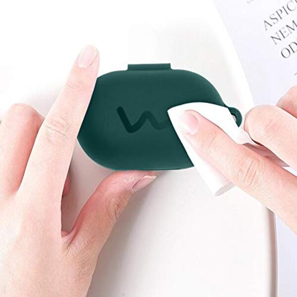 Green Silicone case for Oppo Enco W11 - The Hatke