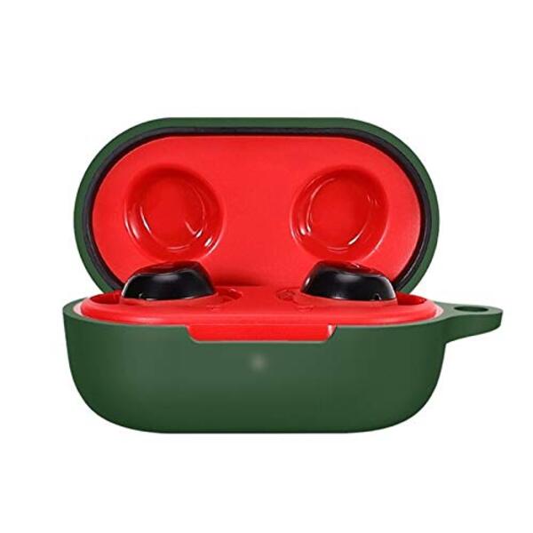 Green Silicone case for Oppo Enco W11 - The Hatke