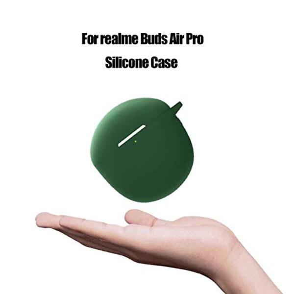 Green Silicone case for Realme Buds Air pro - The Hatke