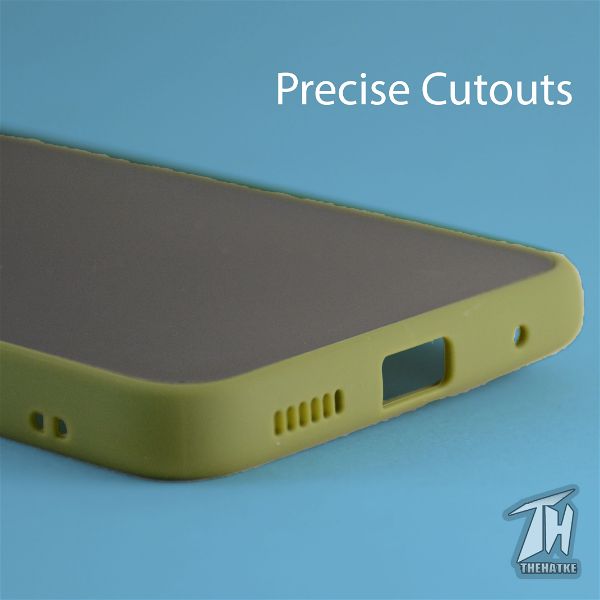 Green Smoke Camera Safe Silicone case for Vivo S1 pro - The Hatke