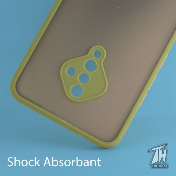 Green Smoke Camera Safe Silicone case for Vivo S1 pro - The Hatke