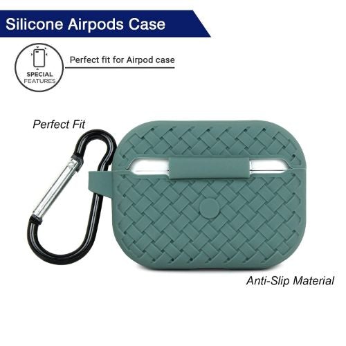 Green Stylish Silicone Case For Apple Airpods 3 - The Hatke