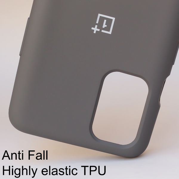 Grey Original Silicone case for Oneplus 9 Pro - The Hatke