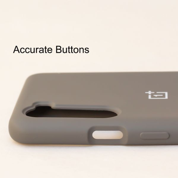 Grey Original Silicone case for Oneplus Nord - The Hatke