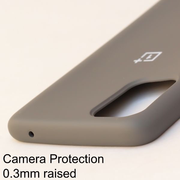 Grey Original Silicone case for Oneplus Nord 2 - The Hatke