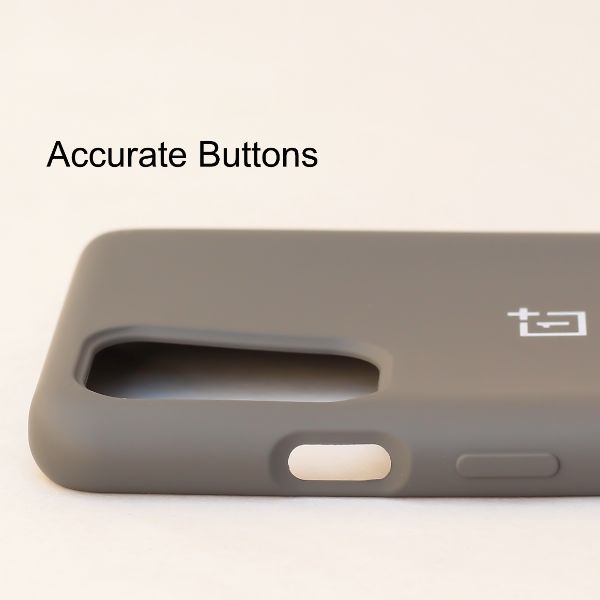 Grey Original Silicone case for Oneplus Nord 2 - The Hatke