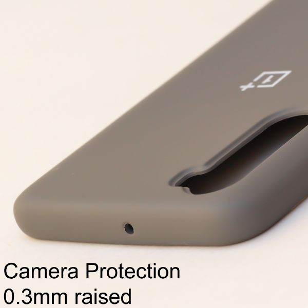 Grey Original Silicone case for Oneplus Nord - The Hatke