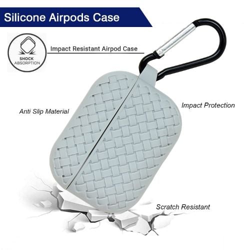 Grey Stylish Silicone Case For Apple Airpods 3 - The Hatke