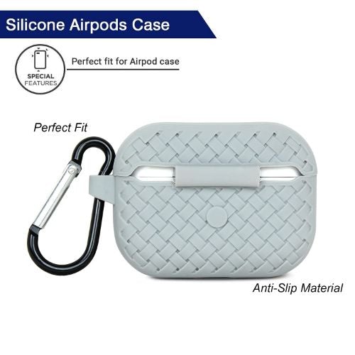 Grey Stylish Silicone Case For Apple Airpods 3 - The Hatke
