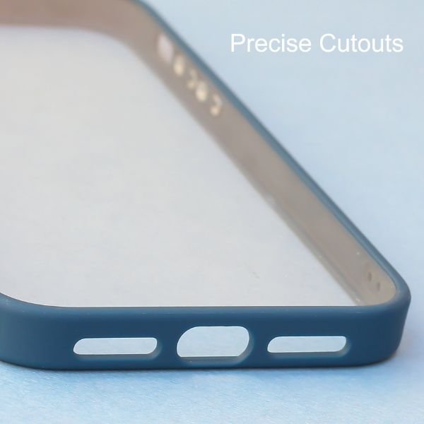 Lavender Blue Metal Safe Transparent Case for Apple iphone XR - The Hatke