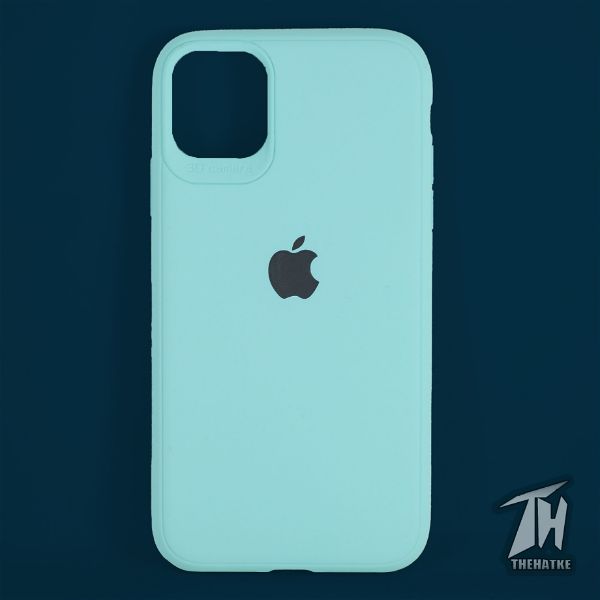 Light Blue Bumper Silicone Case for Apple iphone 13 - The Hatke