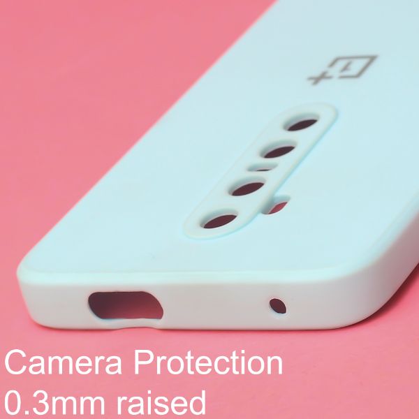 Light Blue Candy Silicone Case for Oneplus 7 Pro - The Hatke