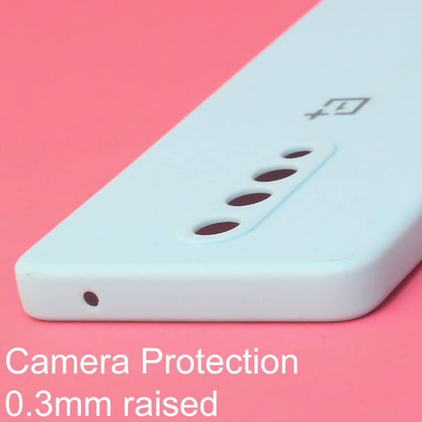 Light Blue Candy Silicone Case for Oneplus 8 - The Hatke