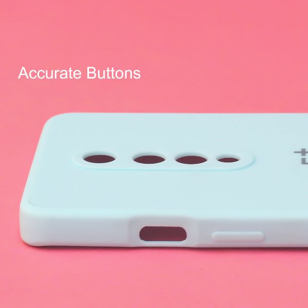 Light Blue Candy Silicone Case for Oneplus 8 - The Hatke