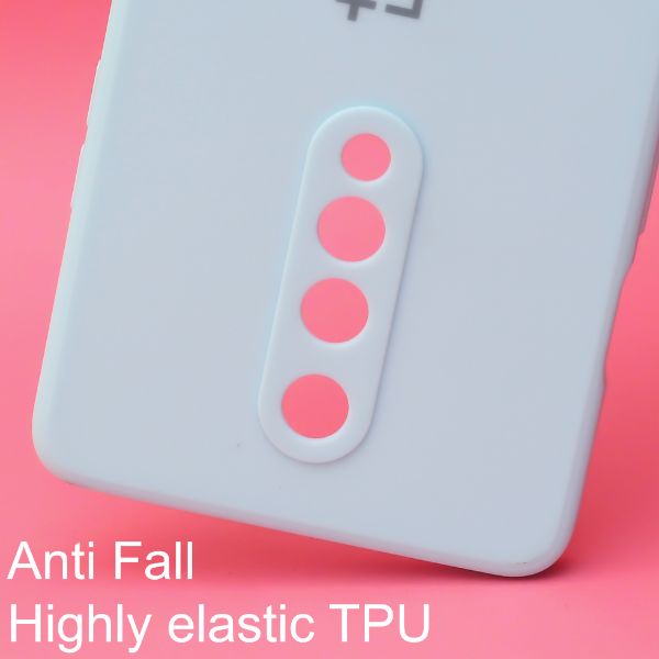 Light Blue Candy Silicone Case for Oneplus 8 - The Hatke