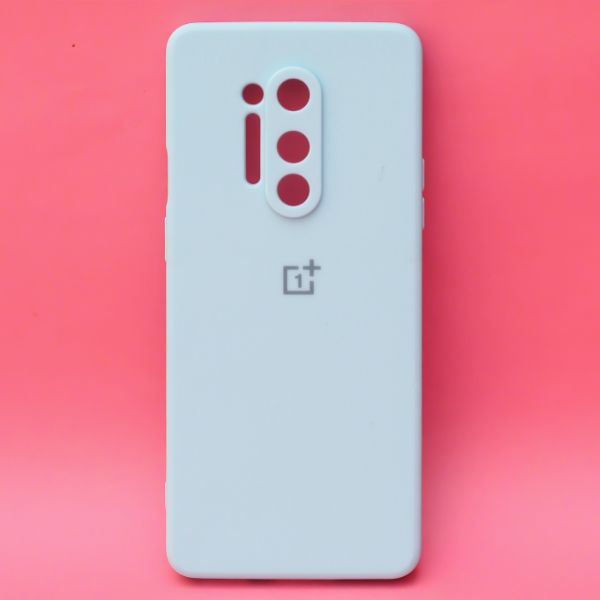 Light Blue Candy Silicone Case for Oneplus 8 Pro - The Hatke
