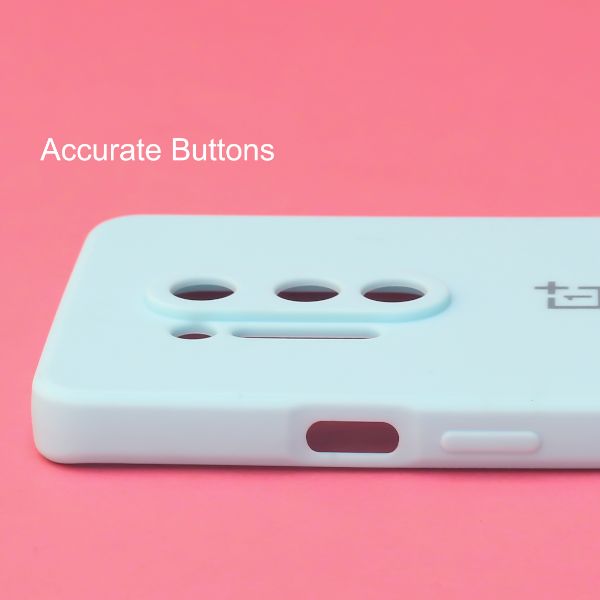 Light Blue Candy Silicone Case for Oneplus 8 Pro - The Hatke