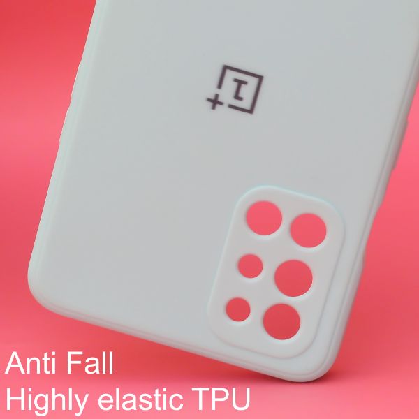 Light Blue Candy Silicone Case for Oneplus 8T - The Hatke