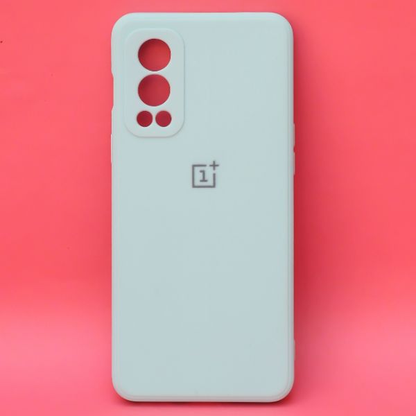 Light Blue Candy Silicone Case for Oneplus Nord 2 - The Hatke