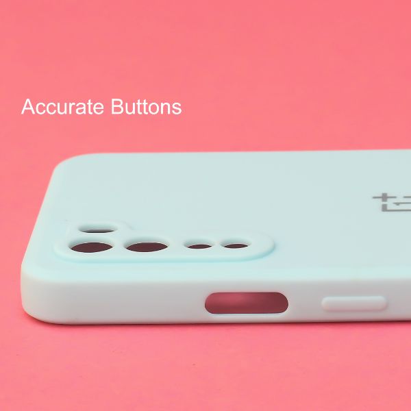 Light Blue Candy Silicone Case for Oneplus Nord - The Hatke