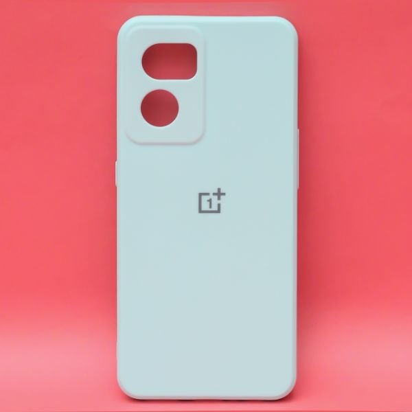 Light Blue Candy Silicone Case for Oneplus Nord CE 2 - The Hatke