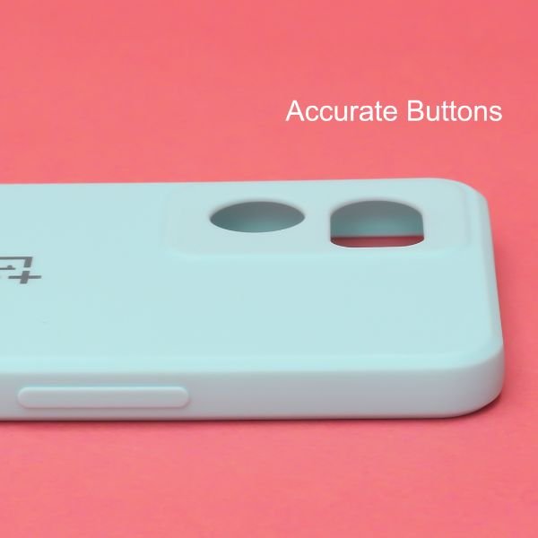 Light Blue Candy Silicone Case for Oneplus Nord CE 2 - The Hatke