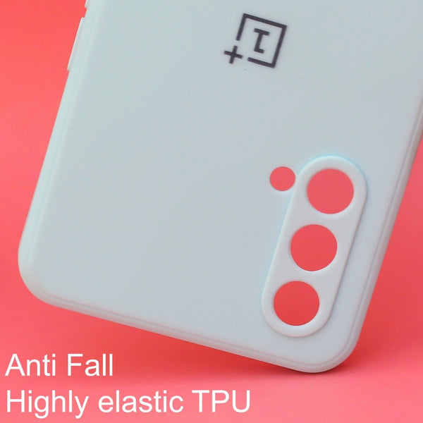 Light Blue Candy Silicone Case for Oneplus Nord CE - The Hatke