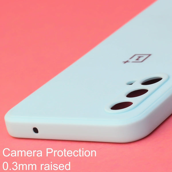 Light Blue Candy Silicone Case for Oneplus Nord CE - The Hatke