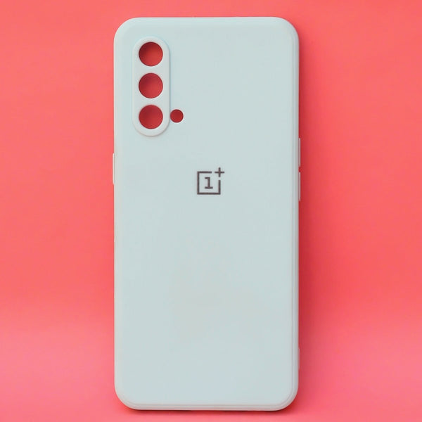 Light Blue Candy Silicone Case for Oneplus Nord CE - The Hatke
