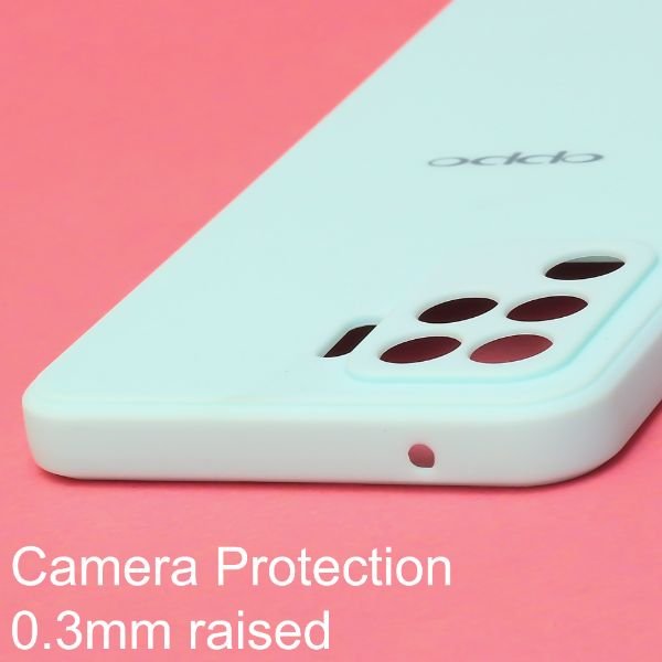 Light Blue Candy Silicone Case for Oppo F19 pro - The Hatke